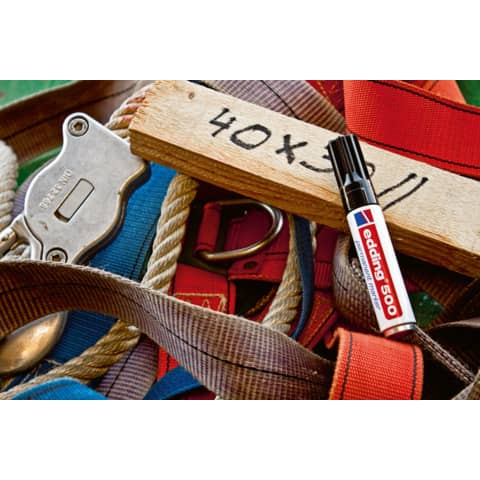 Marcatore permanente edding 500 punta scalpello 2-7 mm blu E-500 003